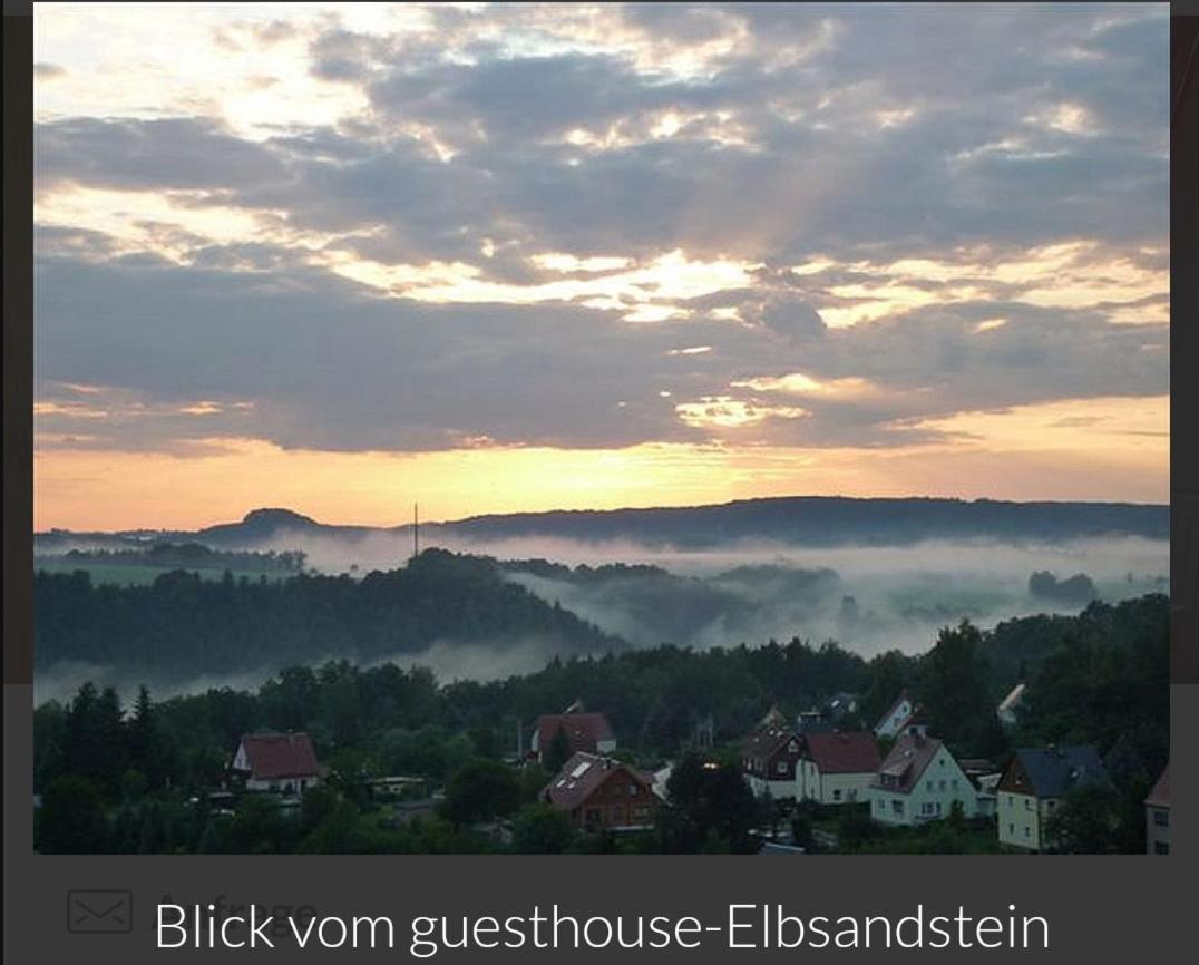 Guesthouse Elbsandstein App. Bastei Rathmannsdorf Extérieur photo
